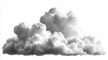 Fluffy white clouds illuminated by bright sunlight during the clear daytime sky photo