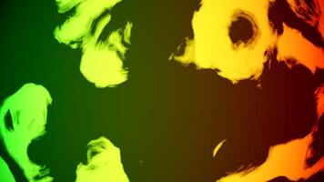 Bubbling mixed color paint. Design. Bright background with boiling paint made in animation. video