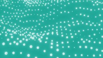 Blue background. Design.Pumping white light circles in the animation that jump and fall back. video