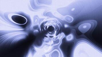 Hypnotic rotating tunnel with plasma. Motion. Psychedelic tunnel spins with flashing plasma heels. Plasma tunnel of consciousness in hypnosis video