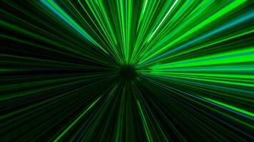Rotating cyber tunnel with neon stripes. Motion. Jump into cyberspace with bright neon rays of tunnel. Tunnel with high-speed moving flow of colorful lines video
