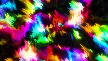 Colorful streams of light emissions. Motion. Background with moving wave spots of colorful light. Wavy movements of colorful bright spots of radiation video