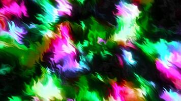 Colorful streams of light emissions. Motion. Background with moving wave spots of colorful light. Wavy movements of colorful bright spots of radiation video