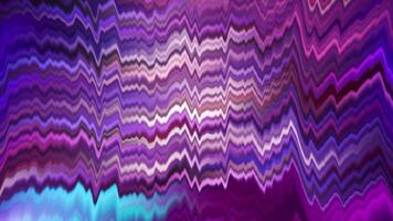 Purple and green streaks. Motion. Glowing lines in 3d format. video