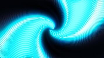 Animation of bright swirling stream of energy. Motion. 3D swirling flow of energy on black background. Luminous bright stream of energy moves in swirling spiral video