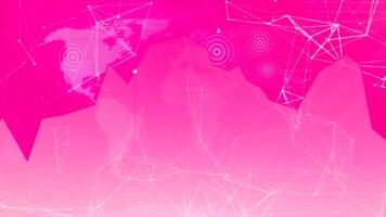 Pink and green graph. Motion.Cartoon animation with graphs with a white dot moving to the left. video