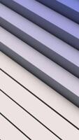 abstrato textura com volumétrico diagonal linhas. animação. 3d minimalista fundo com fluindo branco e azul listras olhando gostar escadaria, desatado laço. video