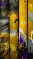 Close-up of the beautiful multicolored paintings rotating on the rolls in the museum of Modern Art. Concept. Gallery in Saint Petersburg video