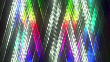 Black background. Motion. Bright lines of different colors in the animation scatter in different directions. video