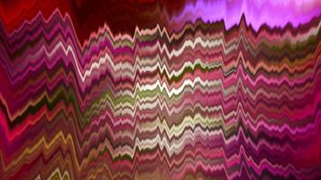 Wavy lines move with electric flicker. Motion. Electric wavy stripes with glitch effect. Distortion of wavy flashing stripes video