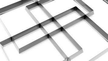 White background. Design. Gold and pink lines drawing ornaments on a light floor in abstraction. video