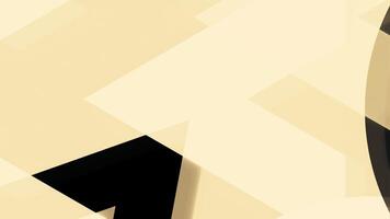 Orange gentle background. Motion. Black geometric shapes appearing on a light background in animation. video