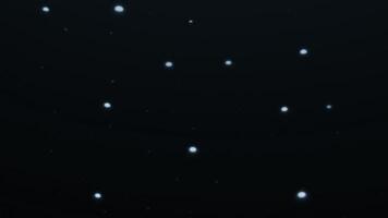 Background with rotating stream of balls. Design. 3D bubbles move and rotate in stream. Stream of balls going into depths video