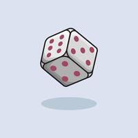 illustration Dice Cube. Casino Dice. Casino Dice Cube Cartoon design illustration and icon for website, digital and print vector