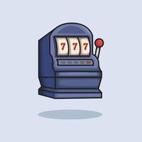 Slot Machine Jackpot Cartoon design illustration and icon for website, digital and print vector