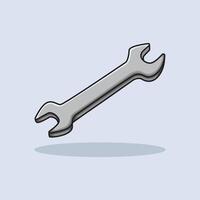 Wrench icon illustration. Mechanic Wrench Cartoon design illustration and icon for website, digital and print vector