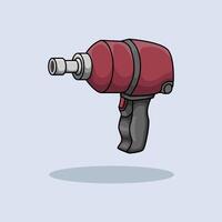 Impact Wrench Repair Tool design illustration and icon for website, digital and print vector