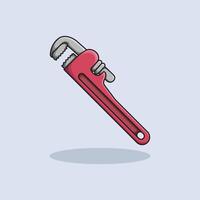 illustration Wrench. design Mechanic Wrench. Mechanic Wrench Cartoon design illustration and icon for website, digital and print vector