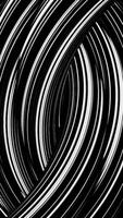 Abstract background of metal twisted lines with white light flares, seamless loop. Animation. Silver, grey volume lines moving endlessly, monochrome. video
