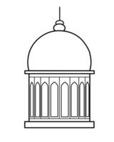 a black and white drawing of a dome vector