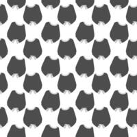 Stretched sweater with saggy long sleeves Seamless pattern in grayscale. Sweater Day design concept. Isolated illustration Wrapping, wallpaper or web, banner, greetings or invitation background vector