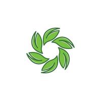 green leaf ecology nature element icon of go green vector