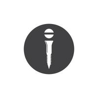 nut and screw icon illustration design vector