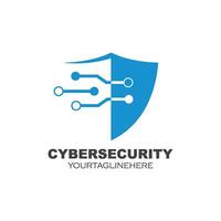 cyber security shield icon illustration design vector