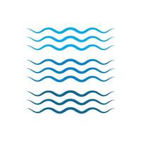 Water Wave symbol and icon Logo Template vector