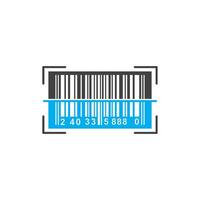 barcode icon illustration design vector