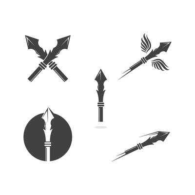 spear icon illustration design