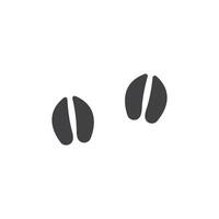 animal foot print illustration template vector