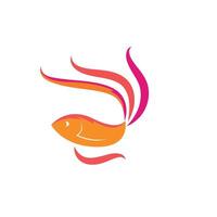 betta fish icon illustration design vector