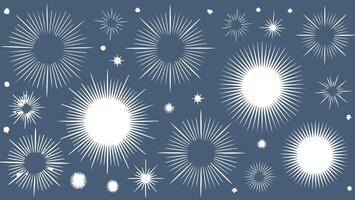 blinking stars, sparks and sparkles. Magic light flare pack. vector
