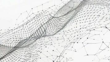 Abstract network design with flowing lines and nodes, representing data connectivity and digital innovation. video