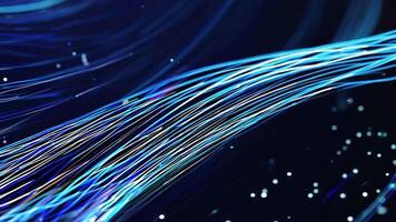 Abstract blue light trails create a mesmerizing visual effect, perfect for backgrounds and digital designs. video