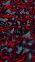 Black low poly surface. Abstract background with animation moving of dark surface. Semless loop abstract 3D render animation video