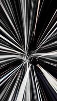 Abstract creative cosmic background with a hyper jump into another galaxy. Animation. Speed of light, neon glowing blue and white rays in motion, seamless loop. video