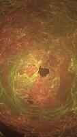 Energy spheres distortion abstraction looping CG animated background. Plasma sphere with energy charges video
