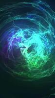 energia esferas distorção abstração looping CG animado fundo. plasma esfera com energia cobranças video