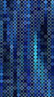 Abstract blue running pixels. Motion. Moving particle lines on a black background. video
