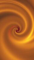 Abstract background with animation of golden spinning funnel, seamless loop. Endless revolving spiral with hypnotic effect. video
