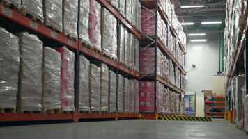 Warehouse.Ankara-Turkey, October-3, 2022. Creative. Working with large boxes that are packed and then sent to different pickup points. video