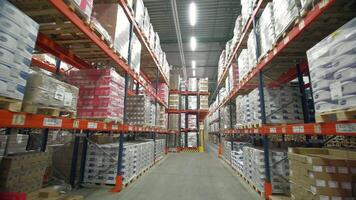 Warehouse.Ankara-Turkey, October-3, 2022. Creative. Working with large boxes that are packed and then sent to different pickup points. video