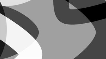 Geometric rounded lines move on animated background. Motion. Animated geometric background with moving figures. Geometric shapes move in layers for background video