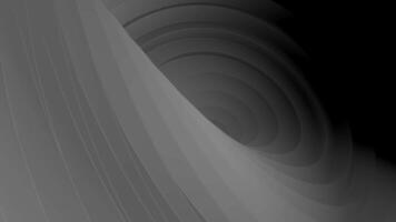 Swirled 3d structure moves with stripes. Design. Swirling 3d line moves hypnotically. Illusion of movement in swirling 3d line with stripes video