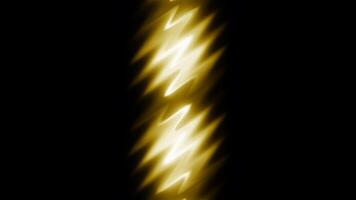 Line with moving wavy lights. Motion. Beautiful radiance in band of wavy lines. Liquid stripe with shining waves on black background video