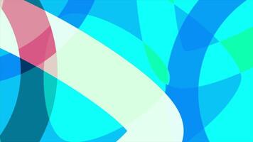 Bright geometric lines in animation. Motion. Colorful figures move in layers on animated background. Animated background with figures for intro or insertion video