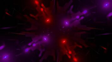 Green and red pattern. Design. Light background with bright lights in animation that are highlighted and create the effect of a kaleidoscope rotating in a circle. video
