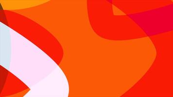 Bright geometric lines in animation. Motion. Colorful figures move in layers on animated background. Animated background with figures for intro or insertion video